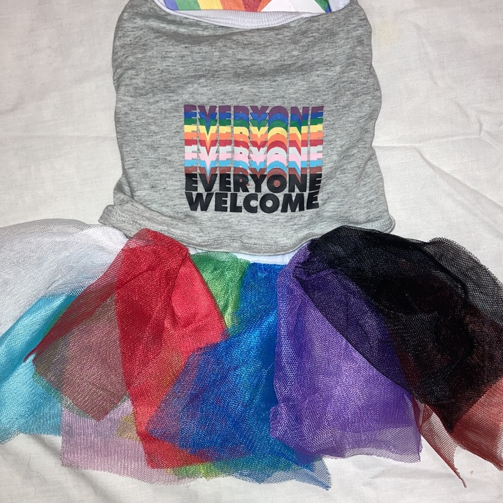 New Rainbow Dog Costume Size M - Picture 7 of 7